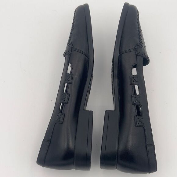 Bellini Flats Sports Black Shoes Women's 6M Ballet Leather Shoes - Picture 5 of 10